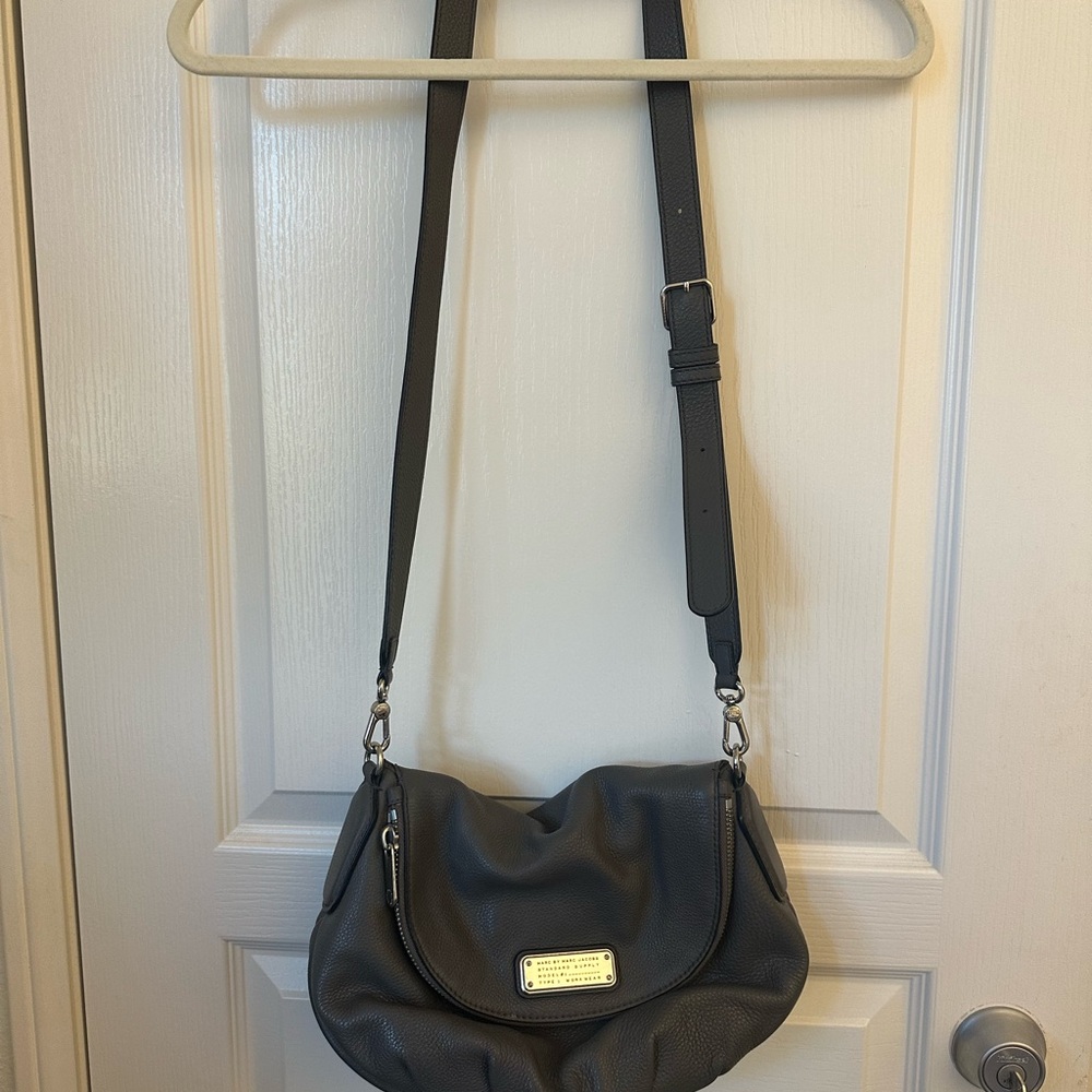 Marc Jacobs Gray Leather Crossbody Bag